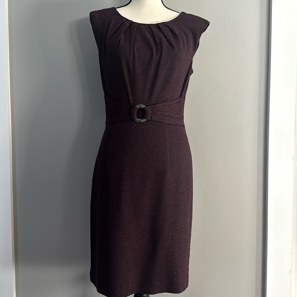 Trina Turk Maroon Sleeveless Dress
